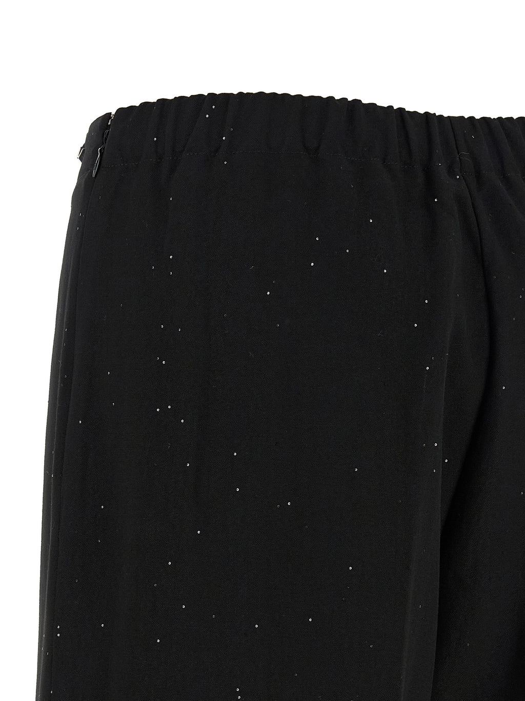 Viscose Linen Sequined Wide-Leg Pants