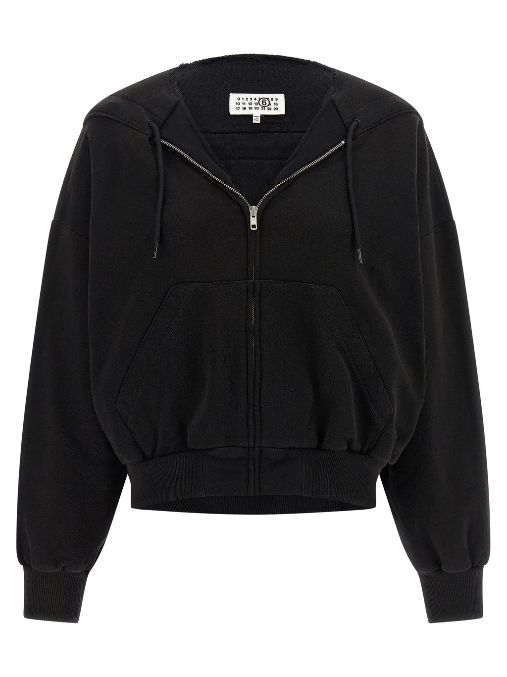 Used-Effect Gauze Cotton Sweatshirt
