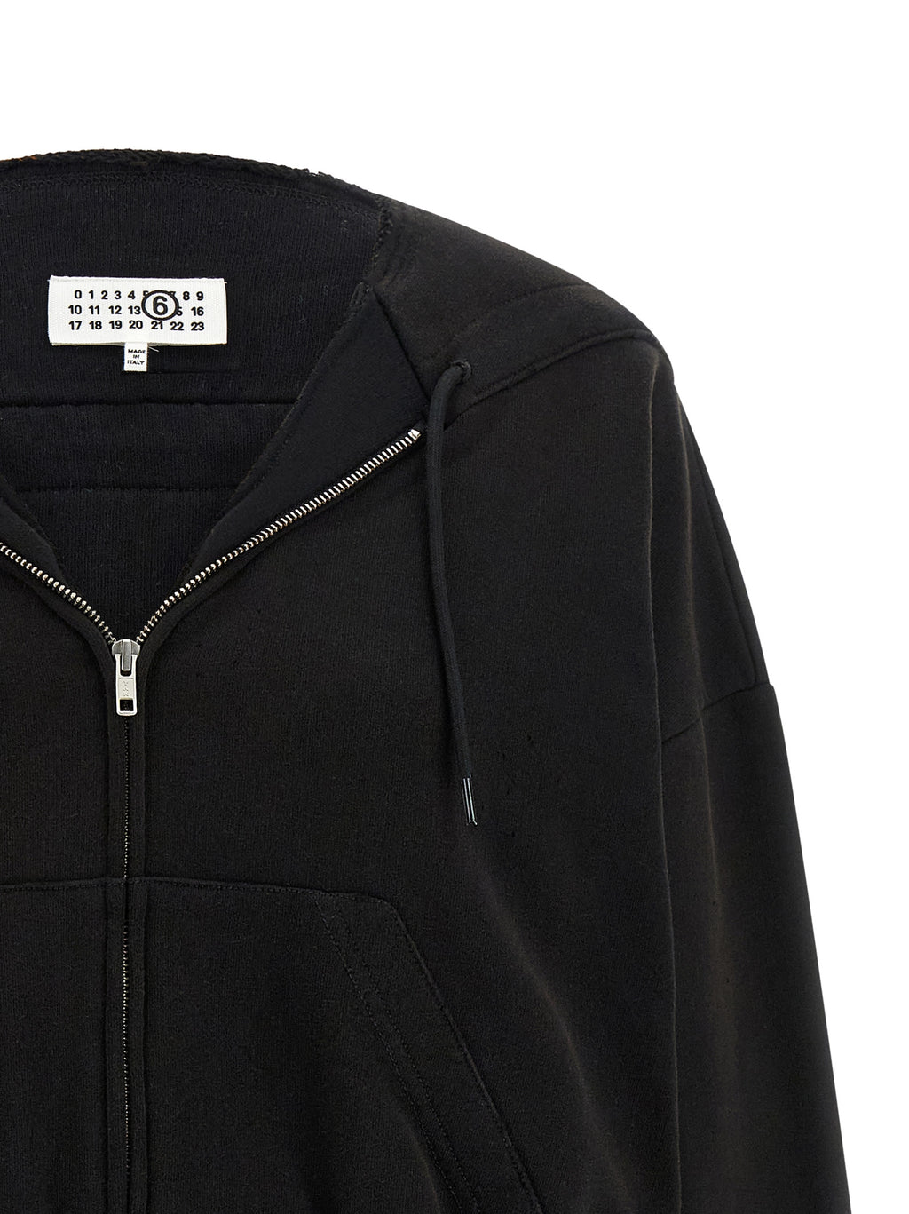 Used-Effect Gauze Cotton Sweatshirt