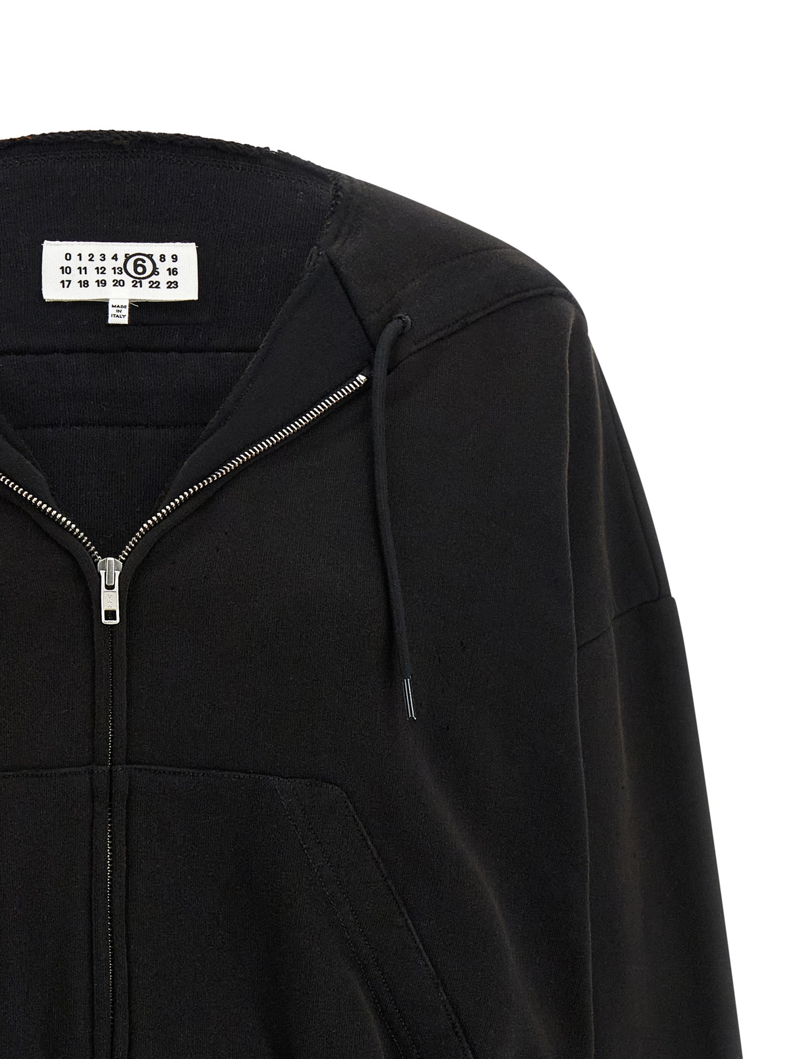 Used-Effect Gauze Cotton Sweatshirt