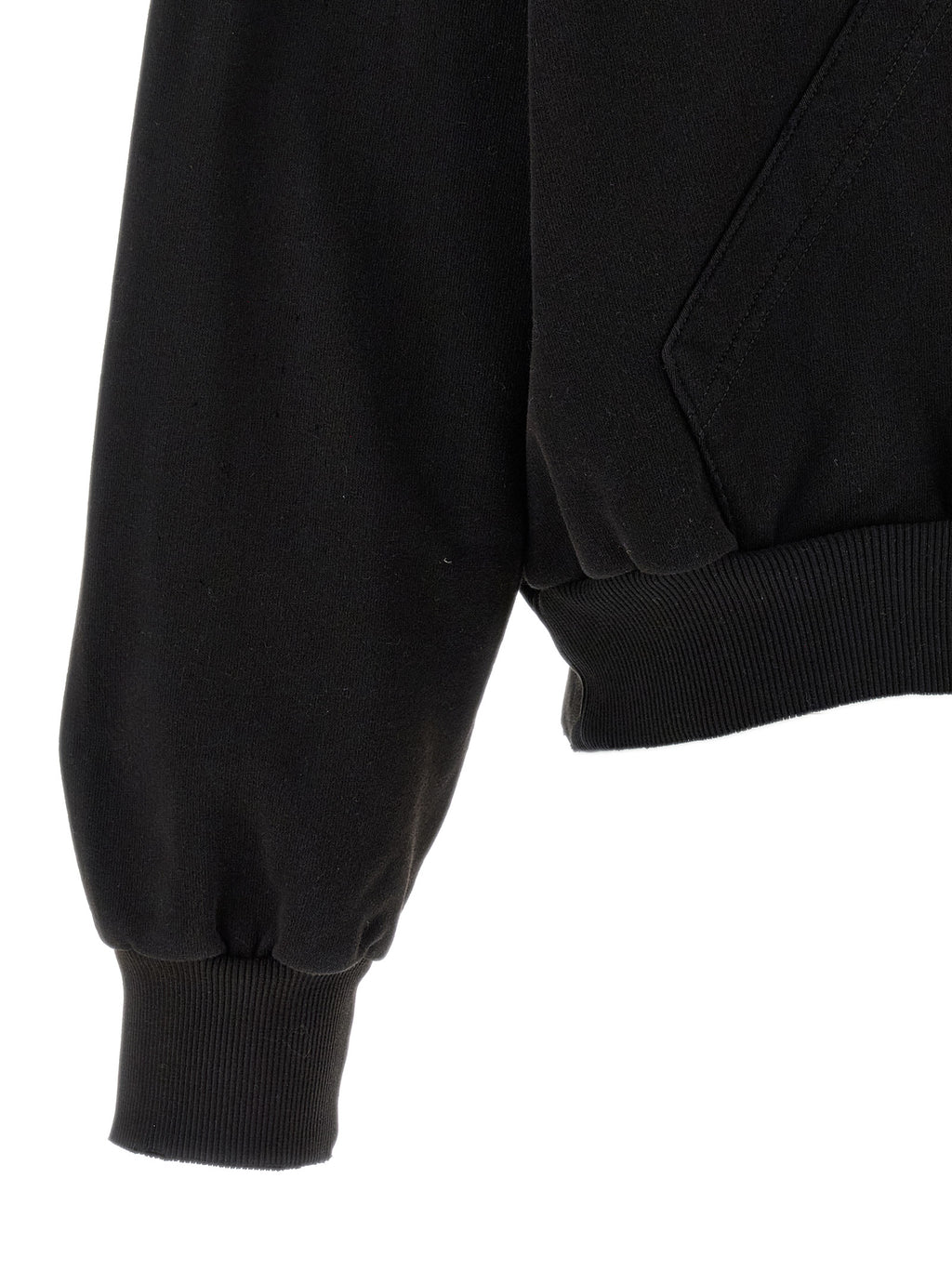 Used-Effect Gauze Cotton Sweatshirt