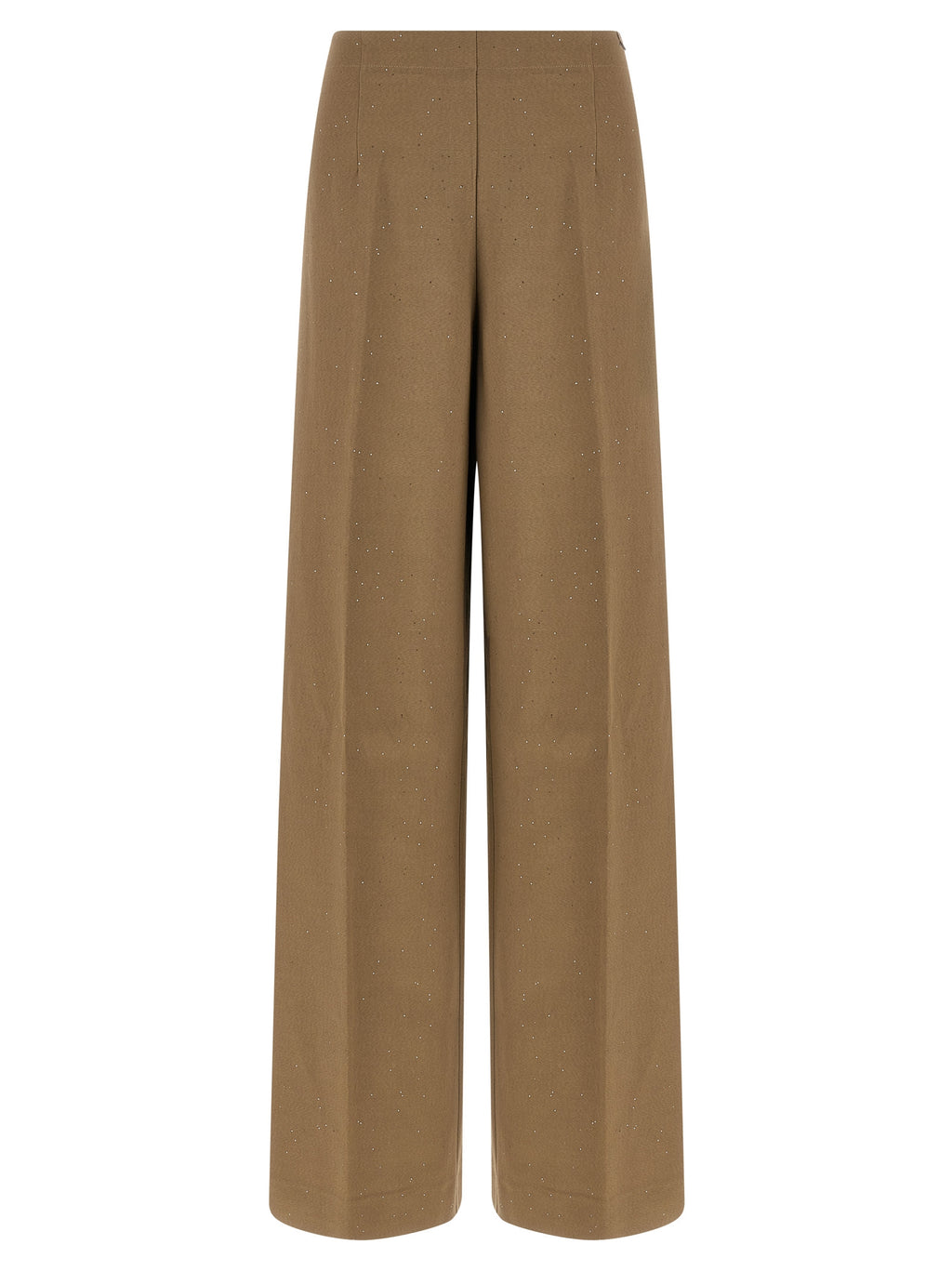 Viscose‑Linen Wide‑Leg Trousers