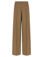 Viscose‑Linen Wide‑Leg Trousers