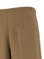 Viscose‑Linen Wide‑Leg Trousers