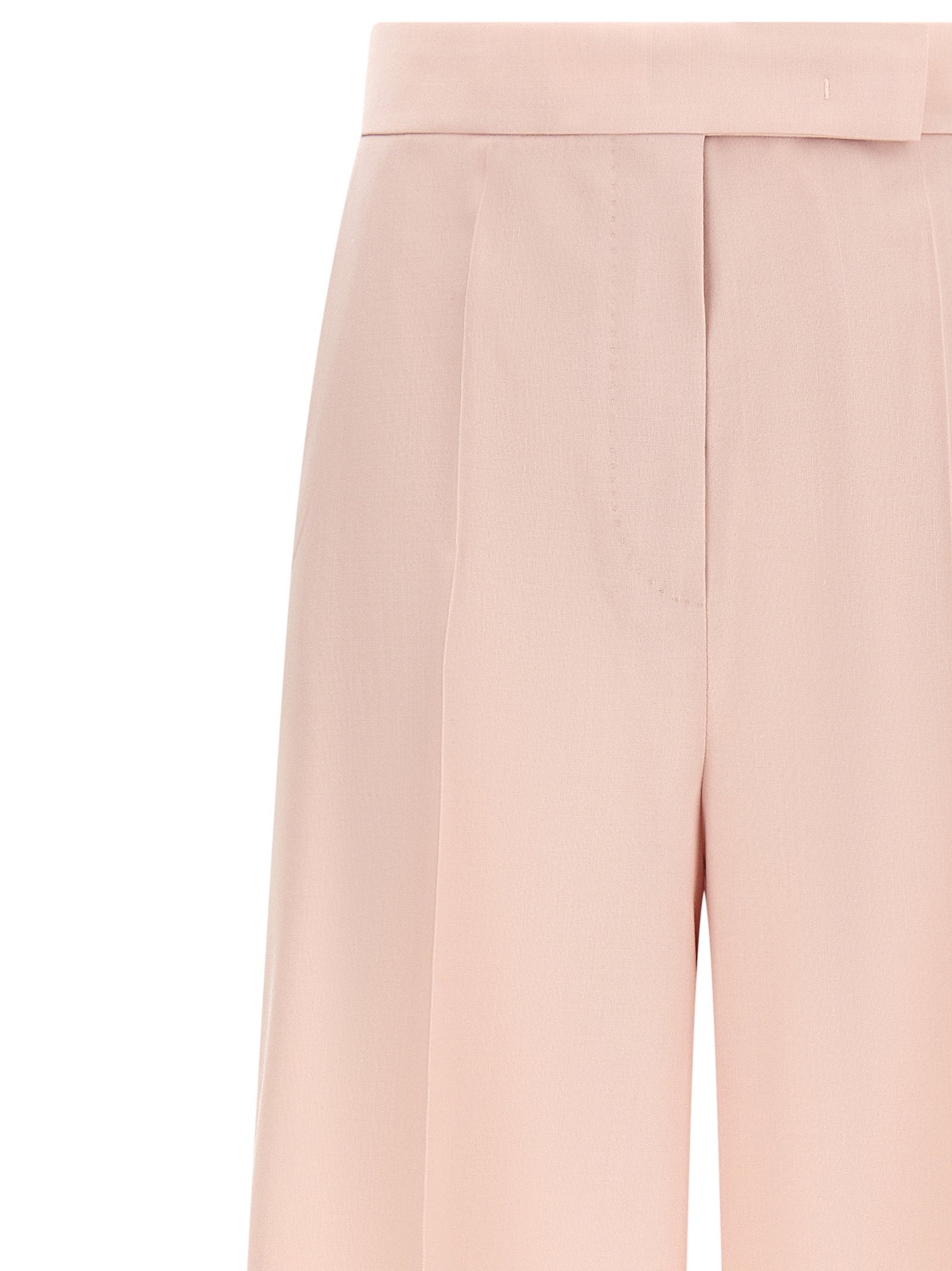 Virgin Wool Mohair Silk MxmGirone Wide-Leg Trousers