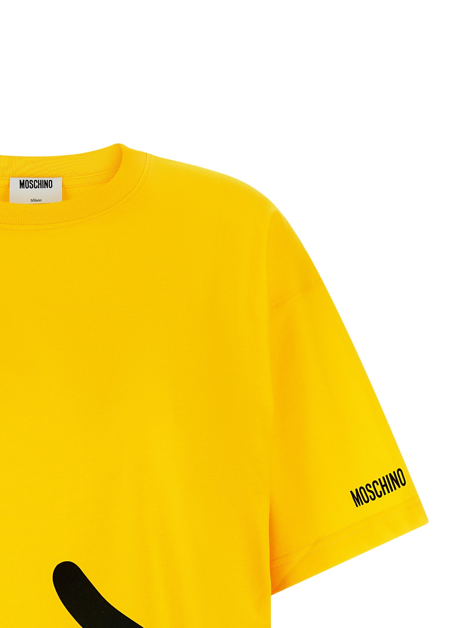 Yellow Smiley Cotton T-Shirt