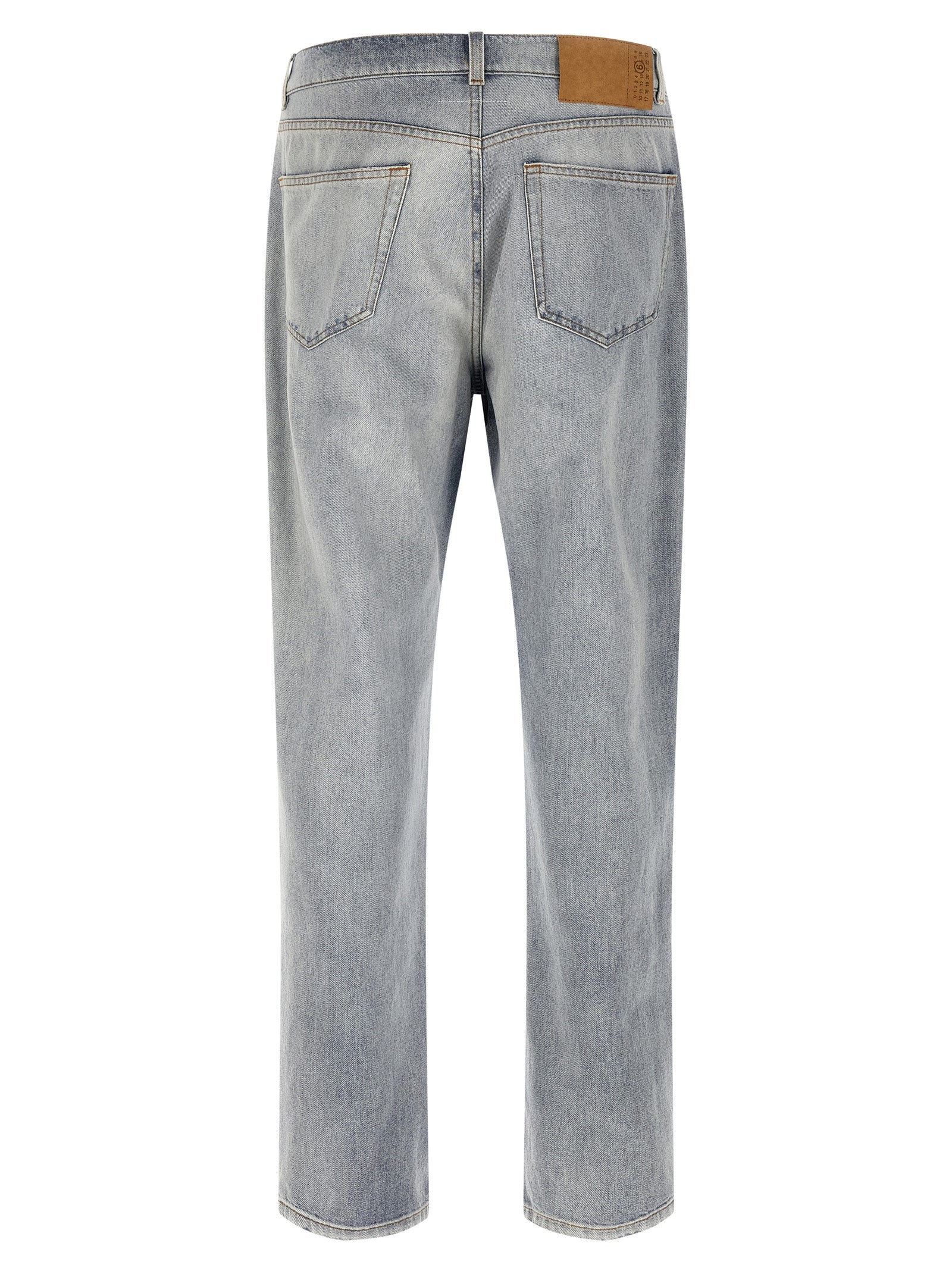 Light Blue 100% Cotton Relaxed Fit Jeans