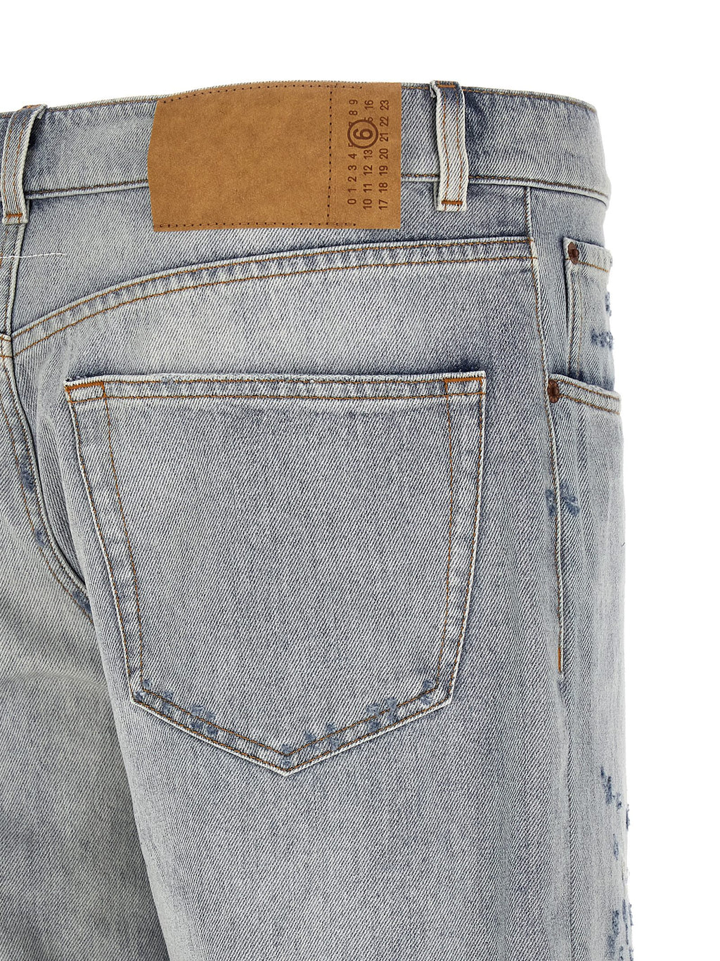 Light Blue 100% Cotton Relaxed Fit Jeans