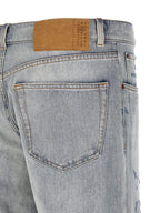 Light Blue 100% Cotton Relaxed Fit Jeans
