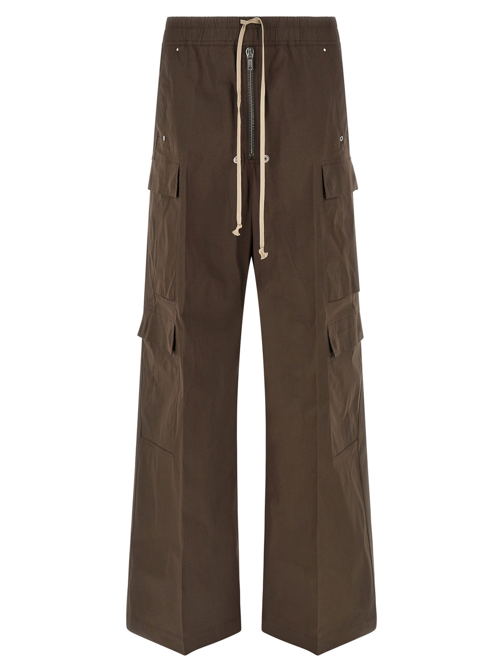 Brown Cotton Cargobelas Pants