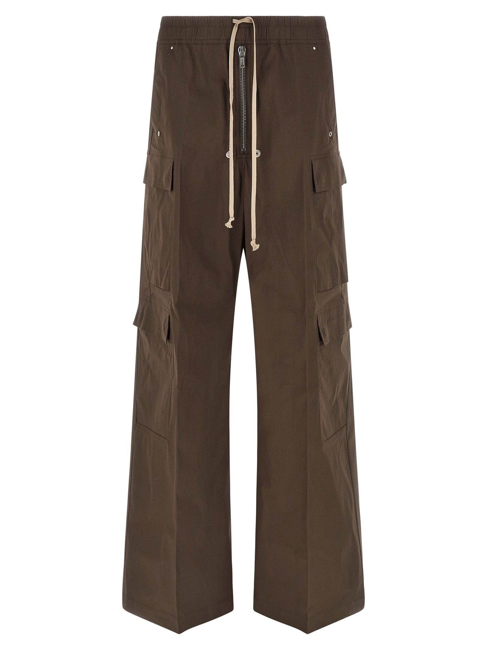 Brown Cotton Cargobelas Pants