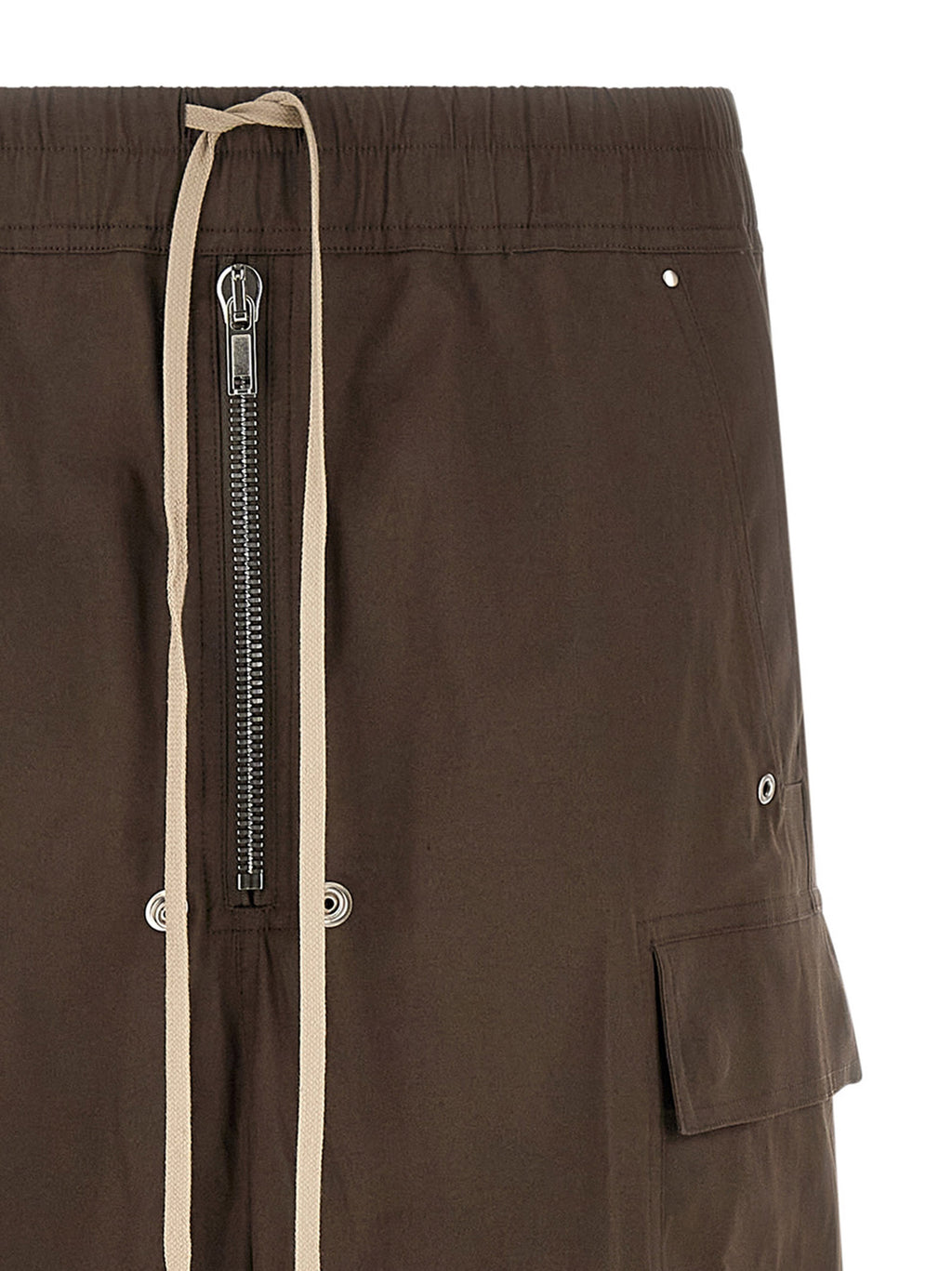 Brown Cotton Cargobelas Pants