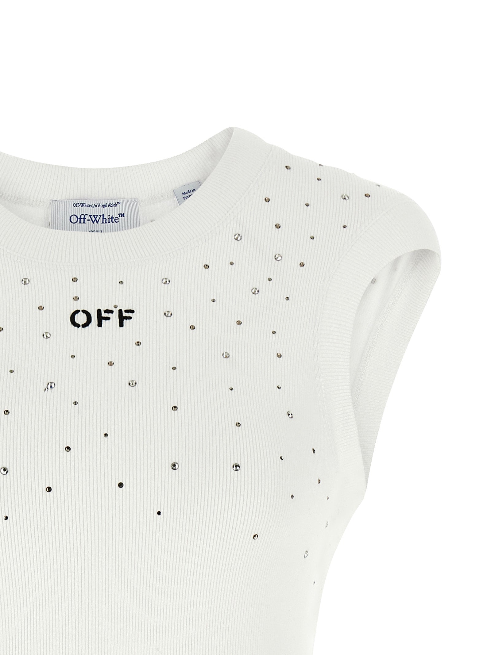Viscose Stretch Jersey Swarovski Crystal Top