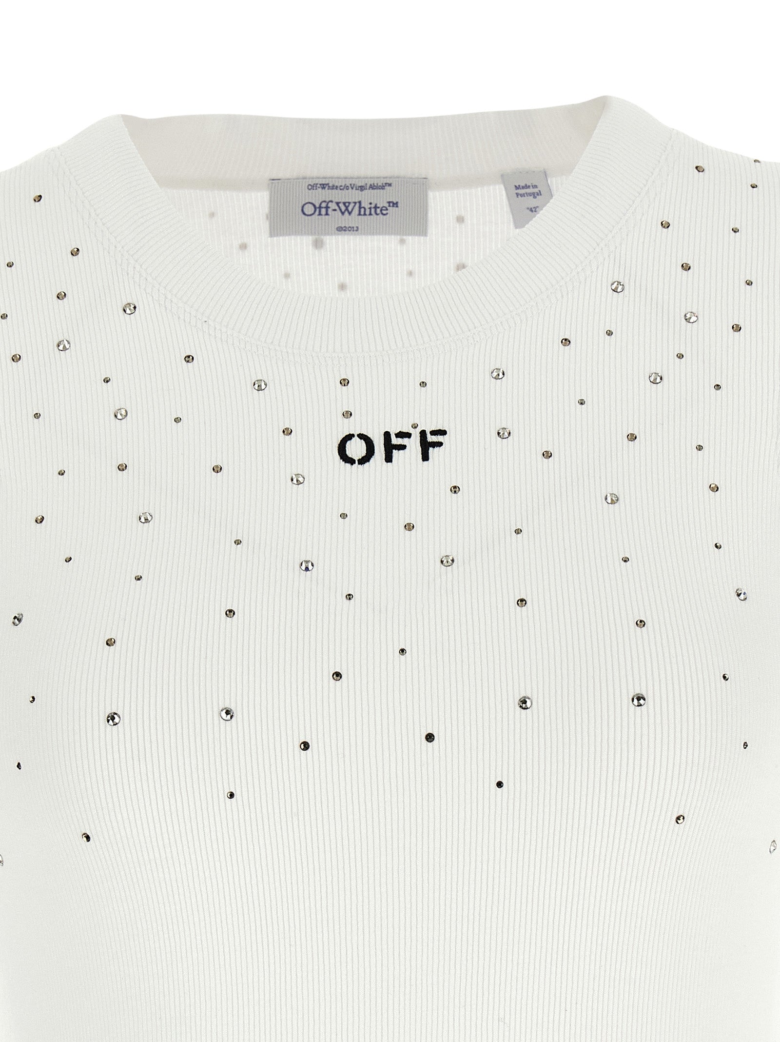 Viscose Stretch Jersey Swarovski Crystal Top