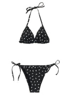Goose Print Lycra Bikini