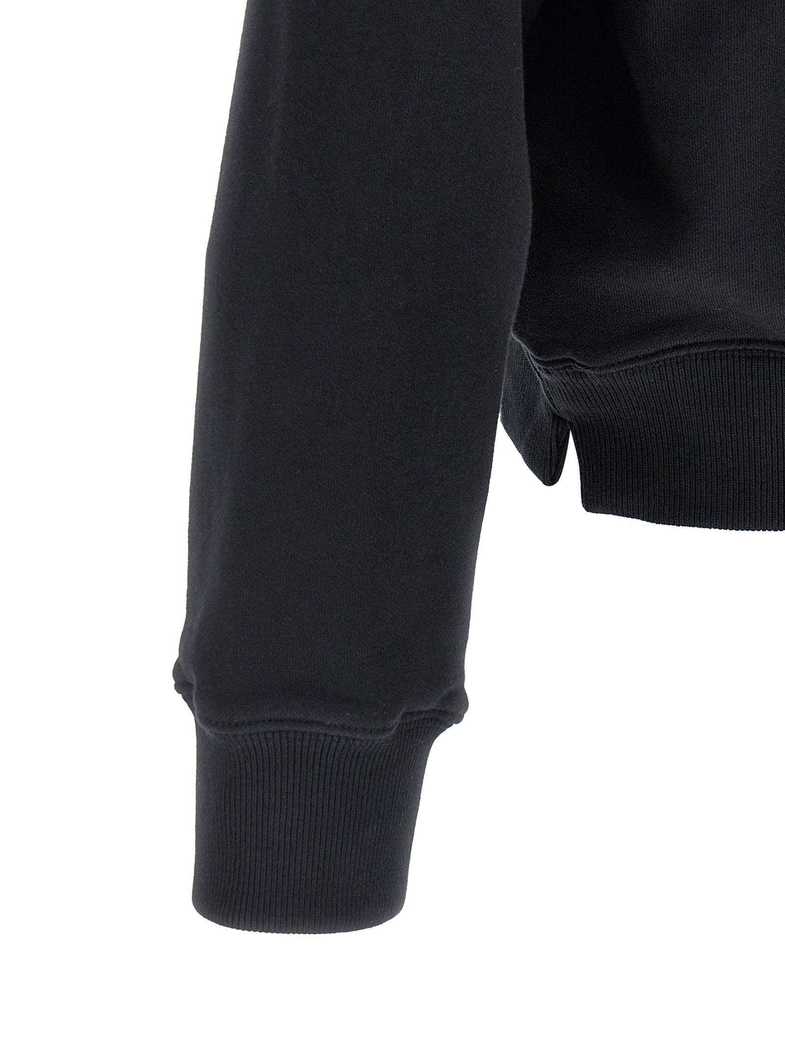 Black Cotton Sweatshirt