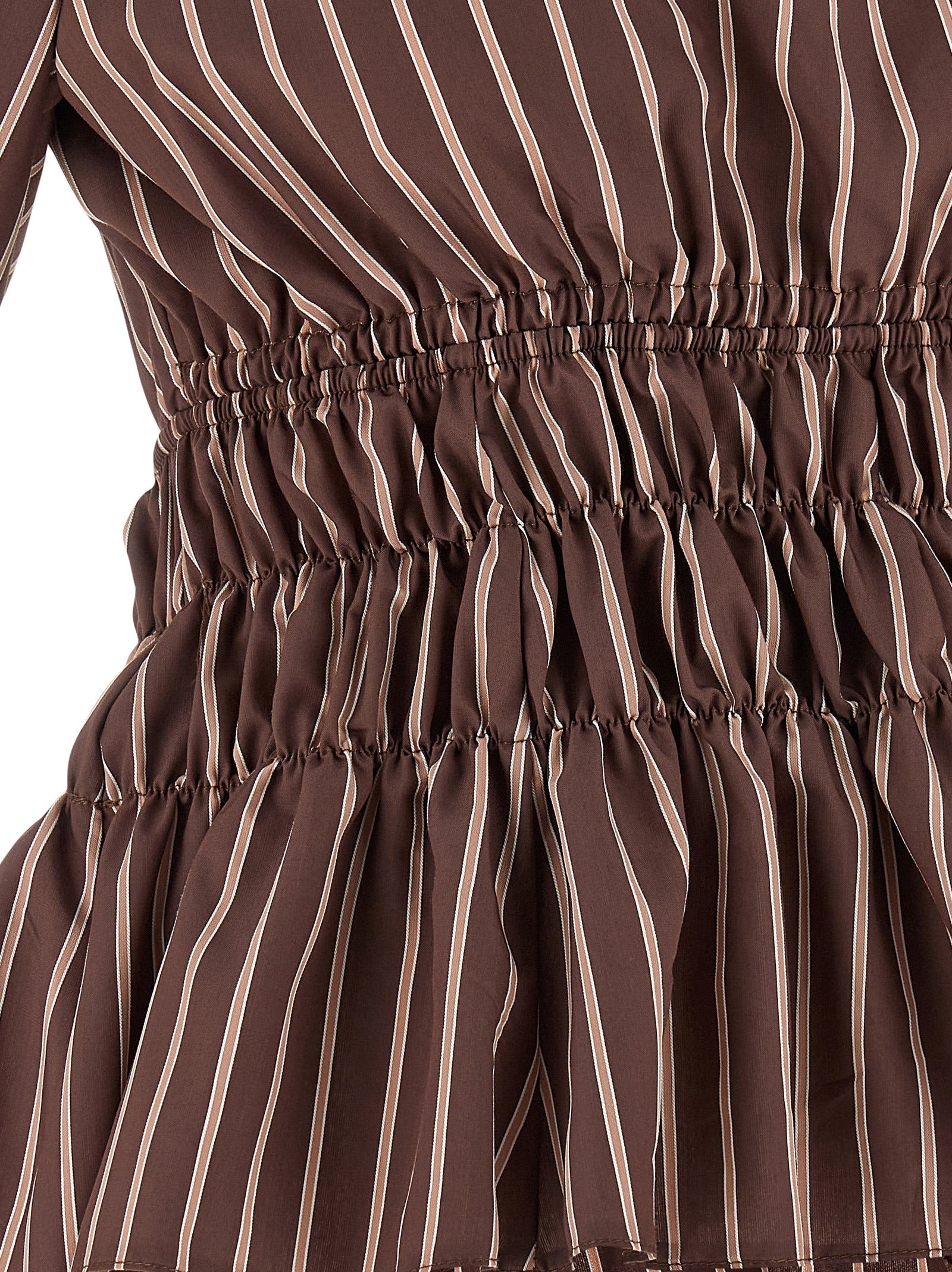 Viscose Striped Boat Neck Top