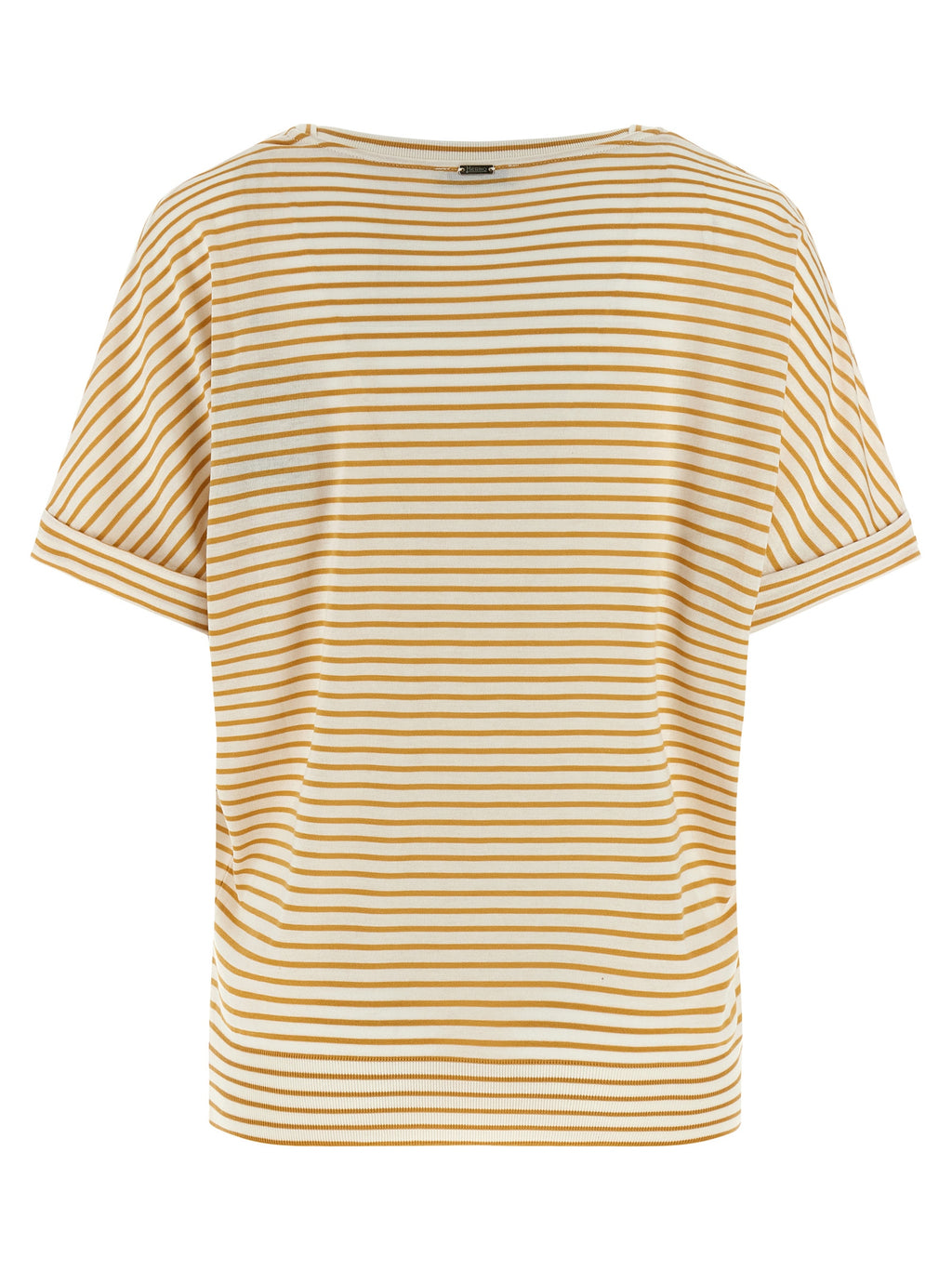 Yellow Striped Lyocell T-Shirt