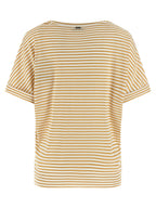 Yellow Striped Lyocell T-Shirt