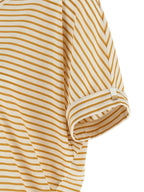 Yellow Striped Lyocell T-Shirt