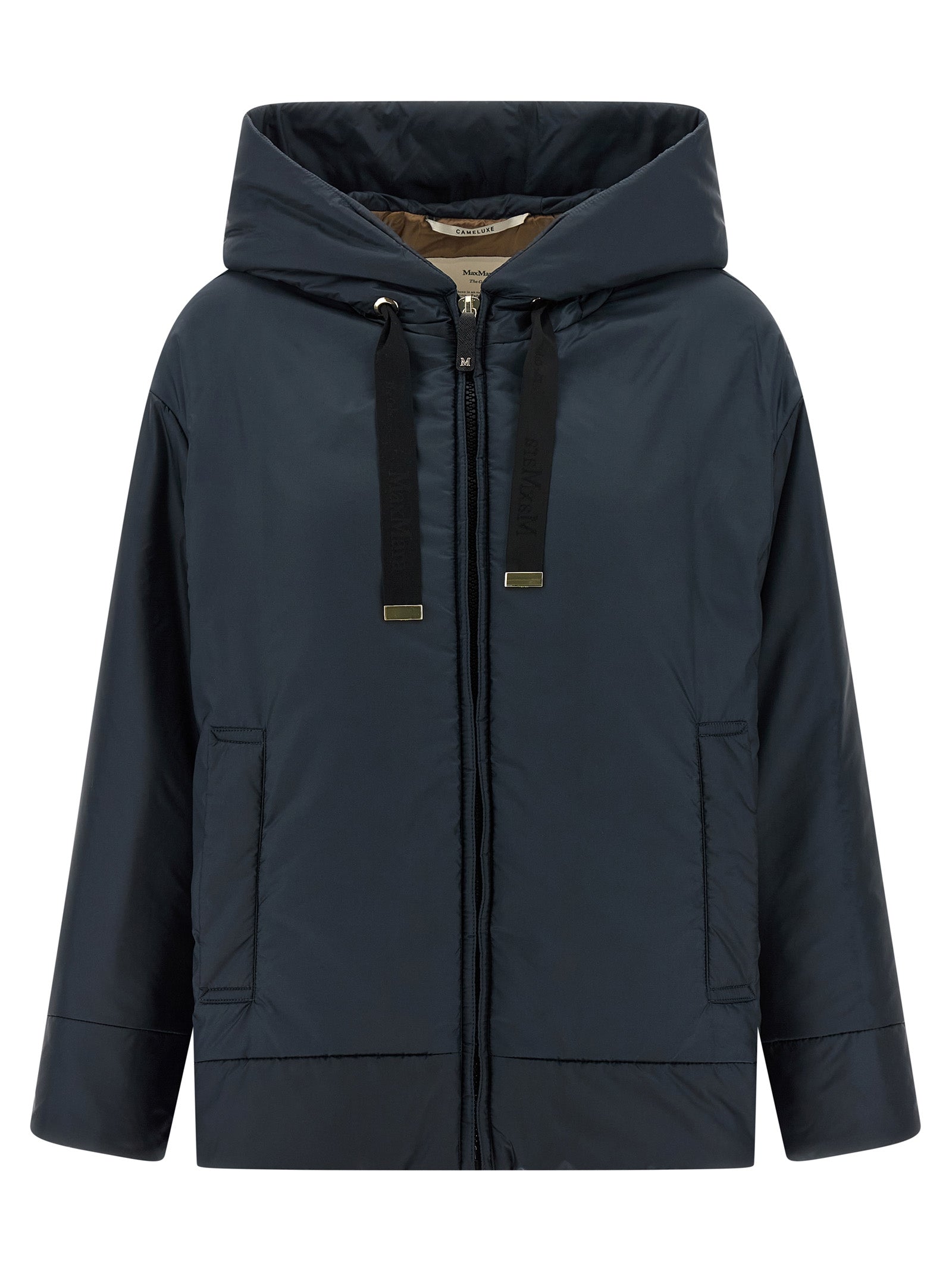 Blue Polyester Shell Jacket