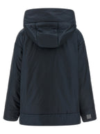 Blue Polyester Shell Jacket
