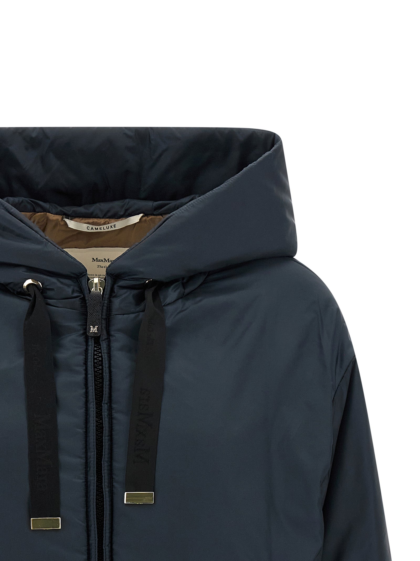 Blue Polyester Shell Jacket