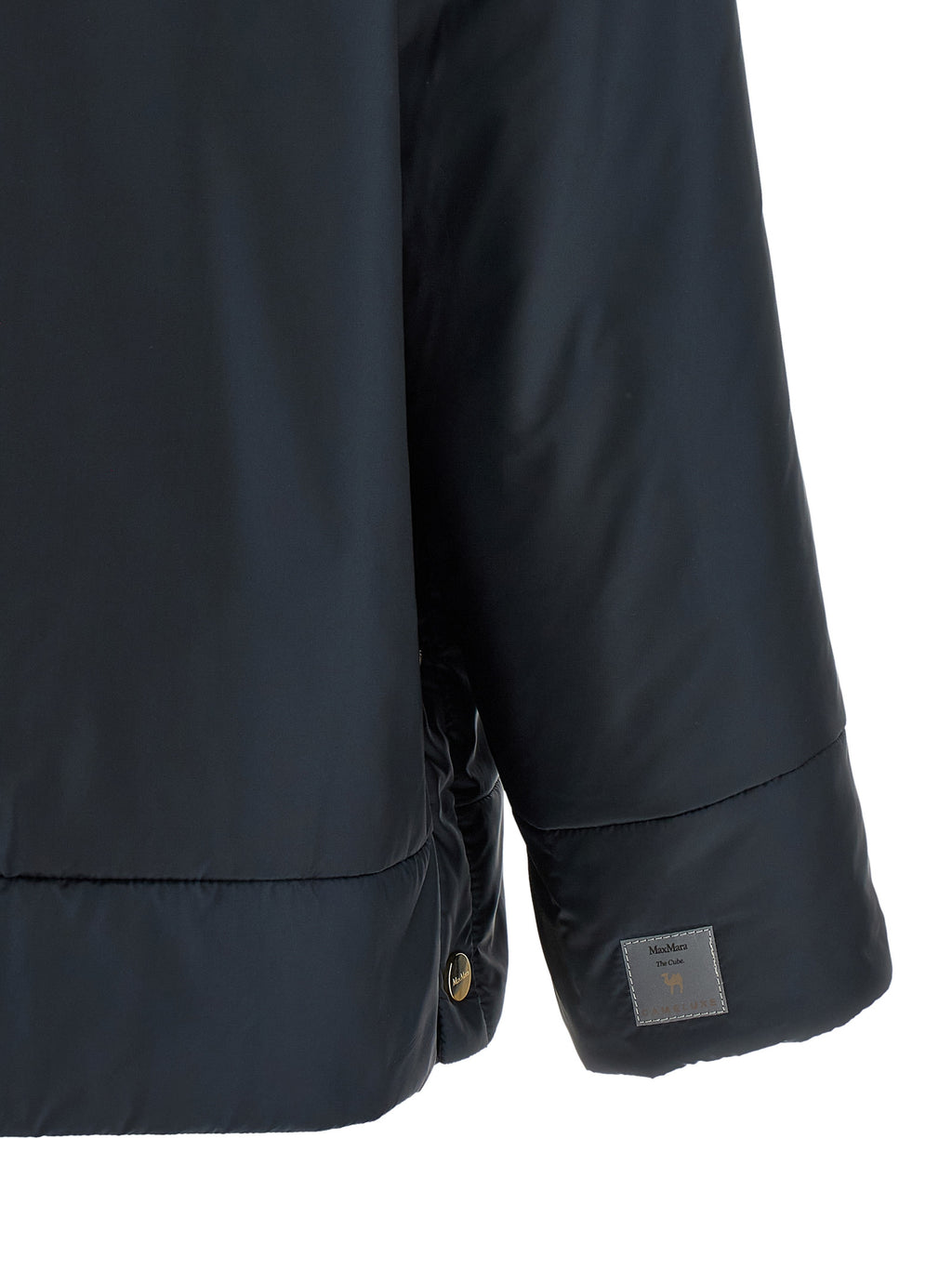 Blue Polyester Shell Jacket