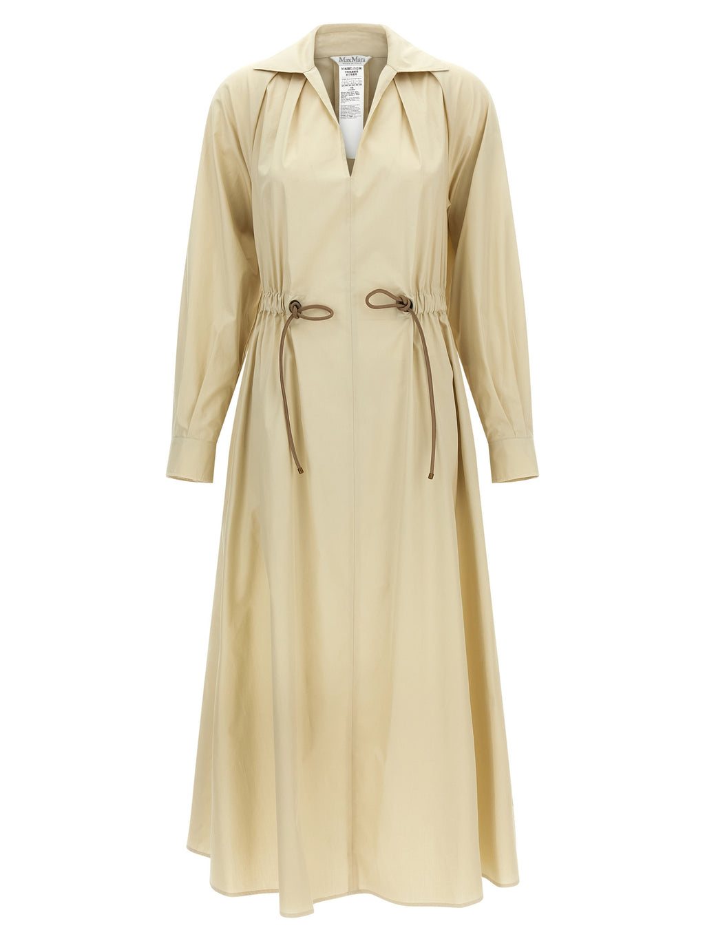 Beige Cotton MxmPedaggi Long Dress