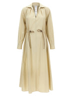 Beige Cotton MxmPedaggi Long Dress