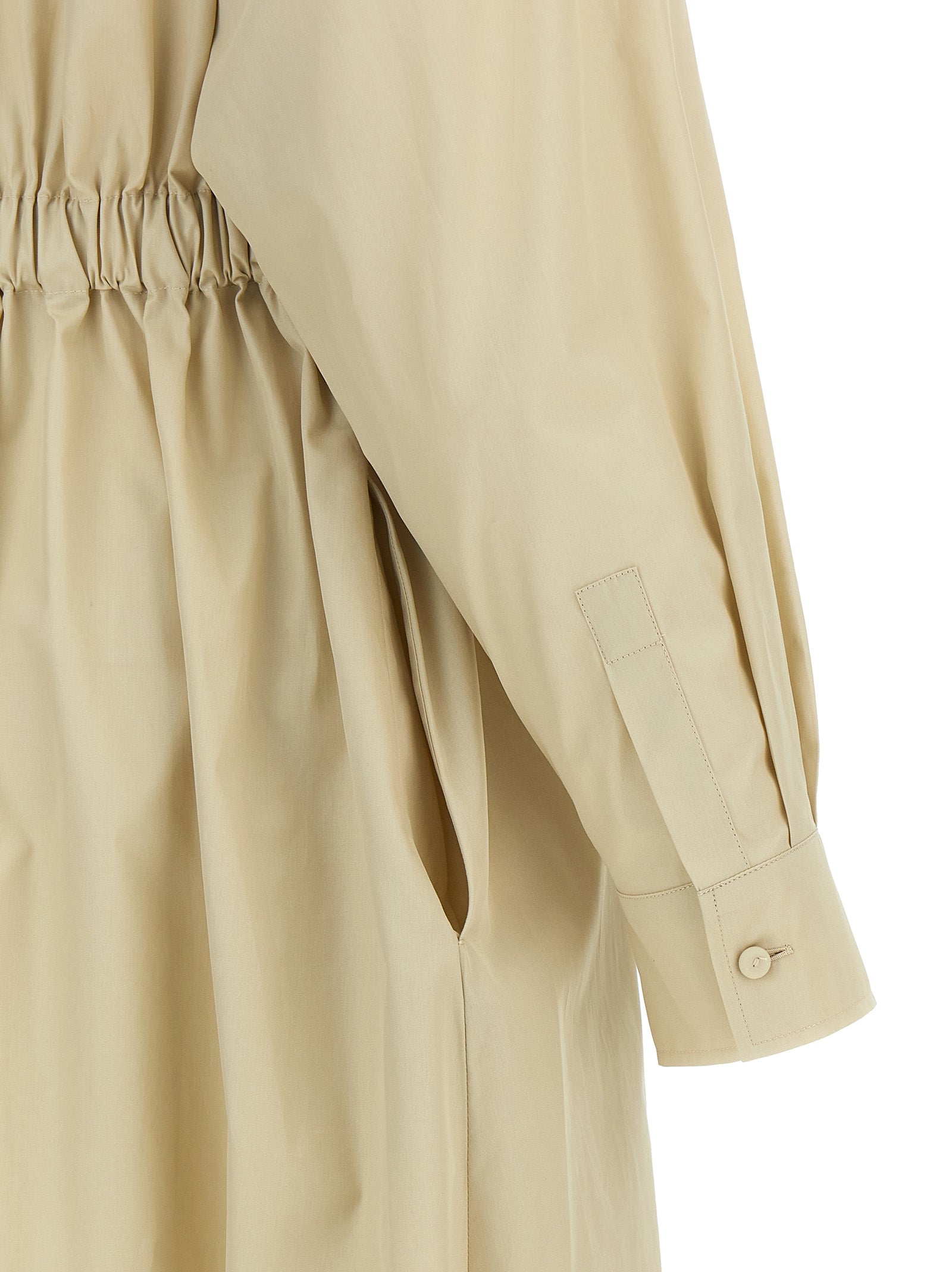 Beige Cotton MxmPedaggi Long Dress
