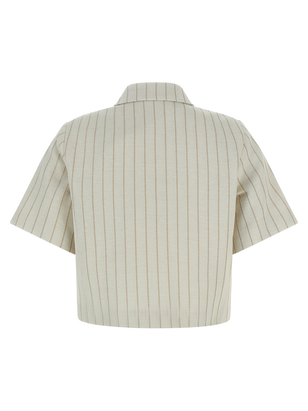 Beige Cotton Mxmangio Pinstripe Jacket