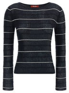 Blue Silk Mstpedone Sweater