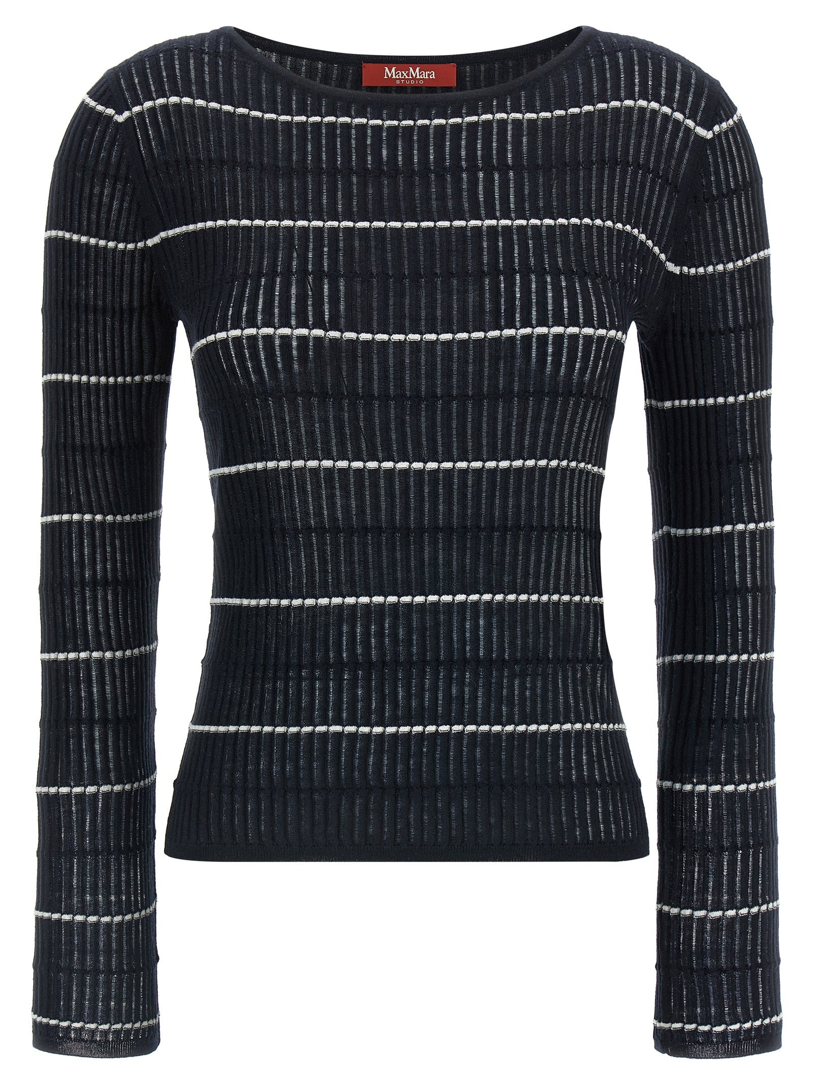 Blue Silk Mstpedone Sweater
