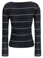 Blue Silk Mstpedone Sweater