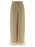 Silk Organza Wide-Leg Pants