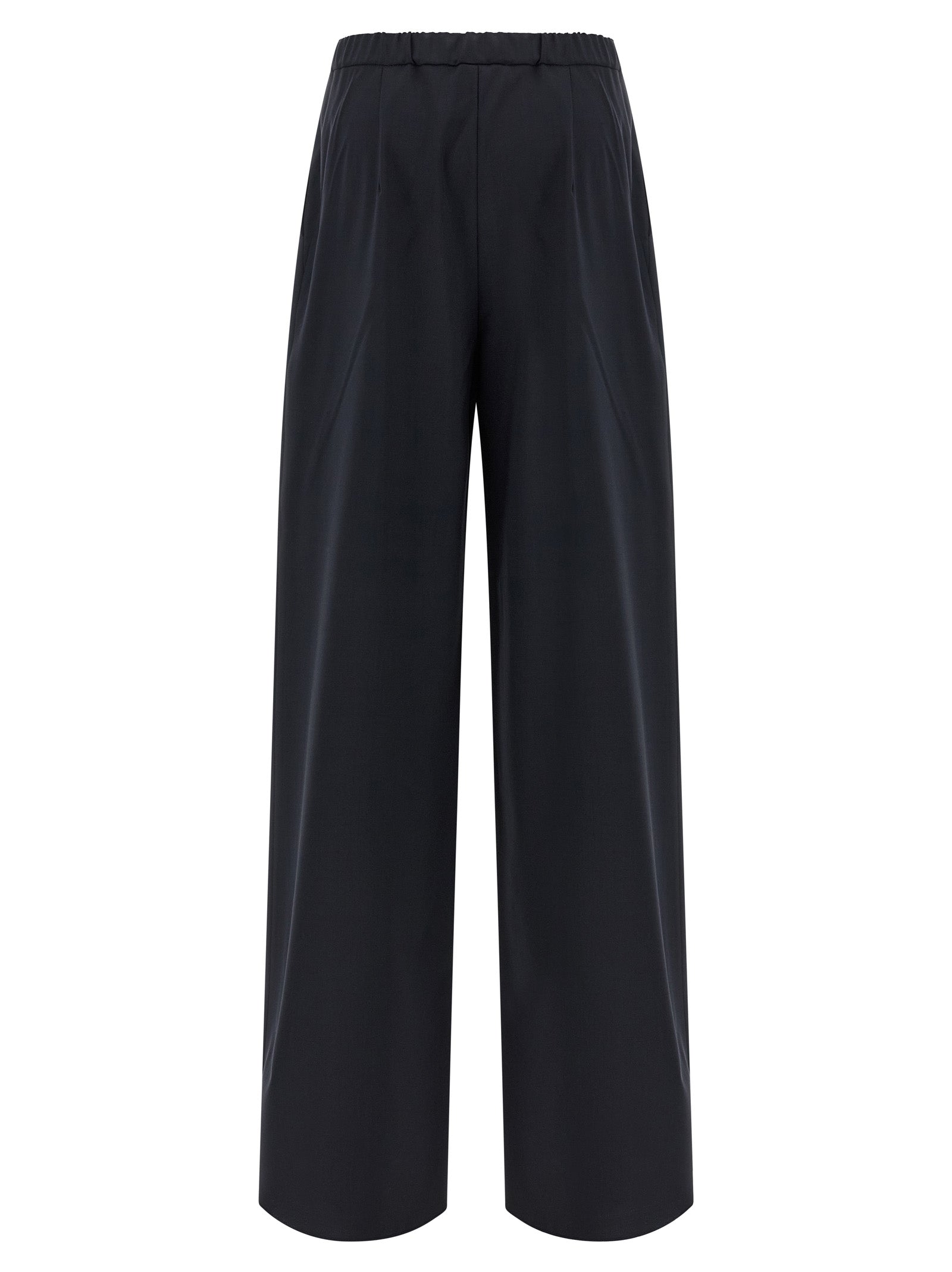 Mstcorone Virgin Wool Wide-Leg Trousers