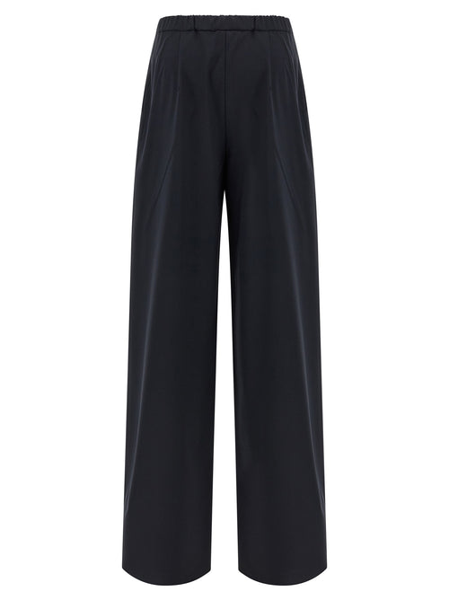 Mstcorone Virgin Wool Wide-Leg Trousers