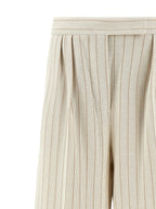 Mxmosso Pinstripe Cotton Jersey Pants