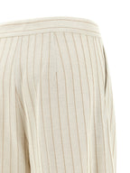 Mxmosso Pinstripe Cotton Jersey Pants