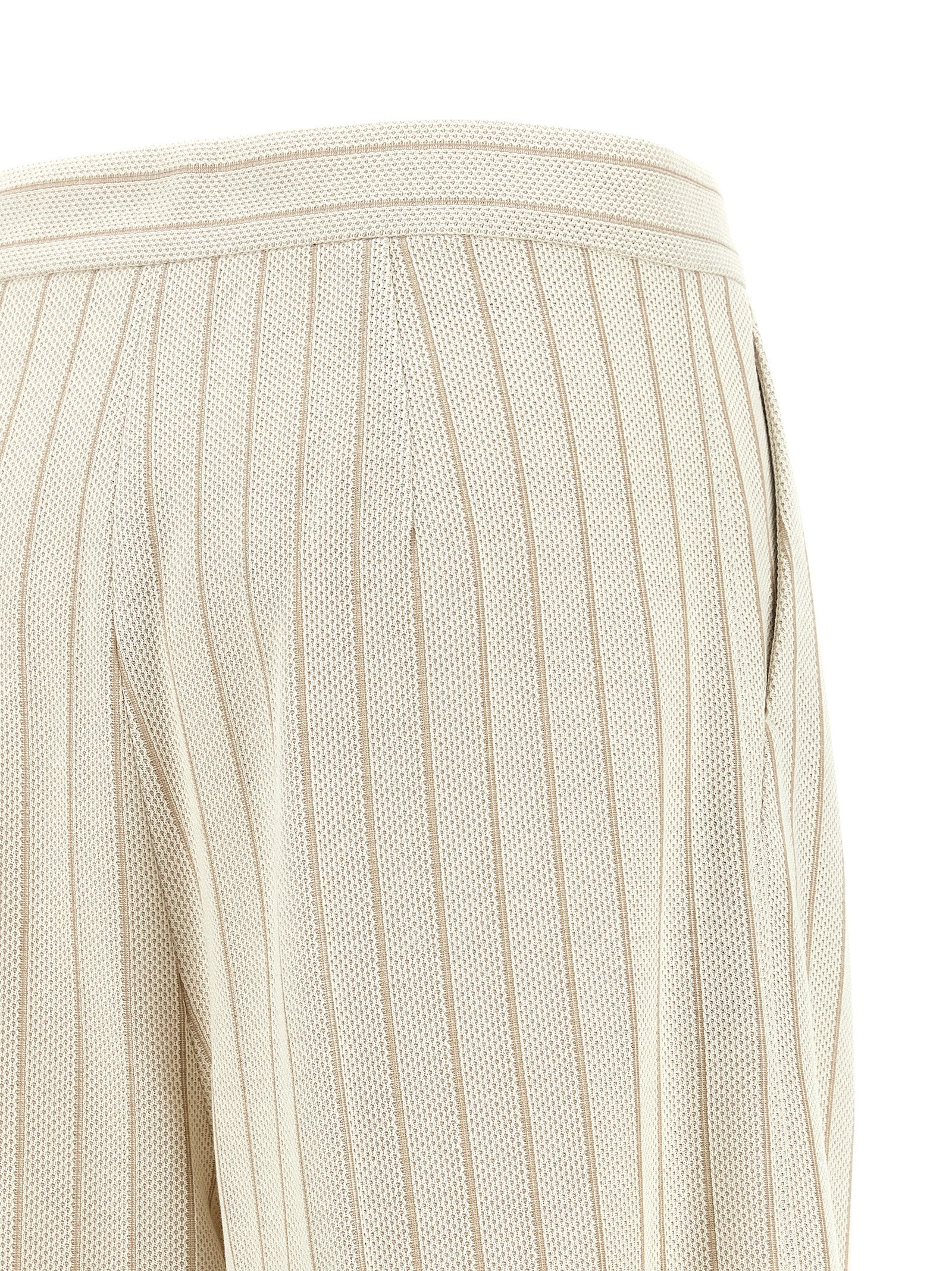 Mxmosso Pinstripe Cotton Jersey Pants