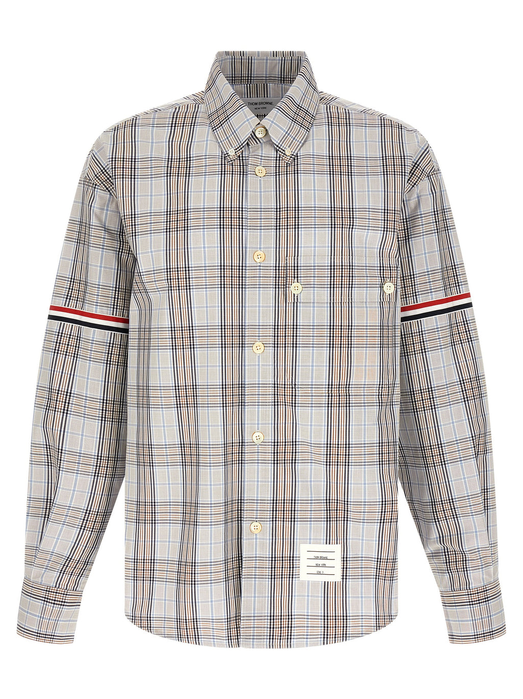 Oversized Multicolor Cotton Plaid Shirt