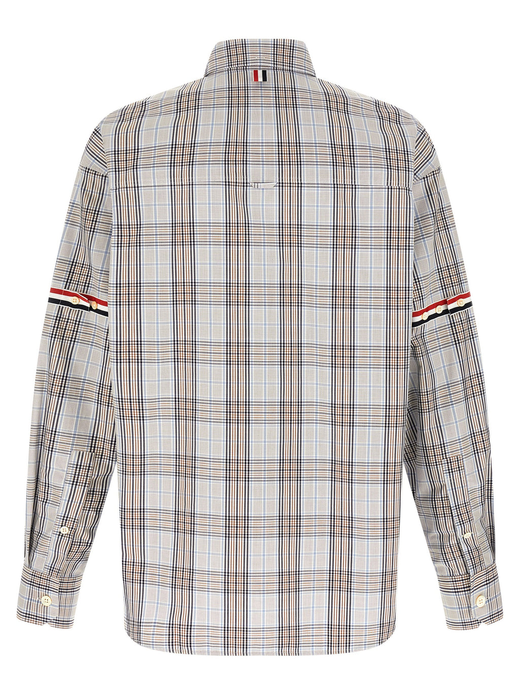 Oversized Multicolor Cotton Plaid Shirt