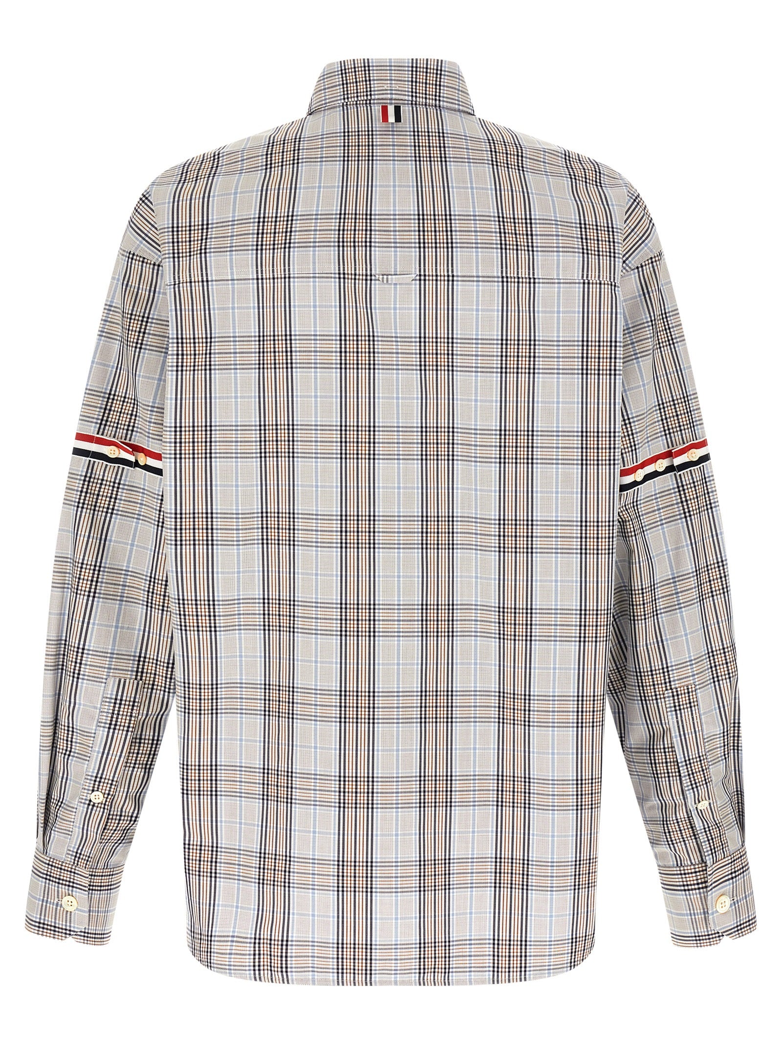 Oversized Multicolor Cotton Plaid Shirt