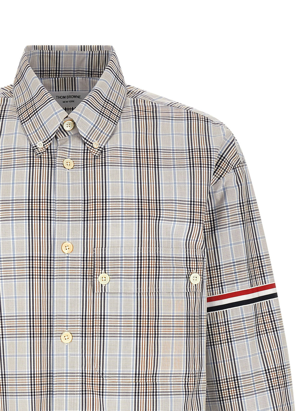 Oversized Multicolor Cotton Plaid Shirt