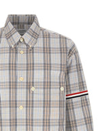Oversized Multicolor Cotton Plaid Shirt