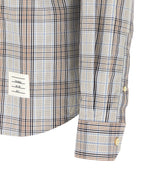 Oversized Multicolor Cotton Plaid Shirt