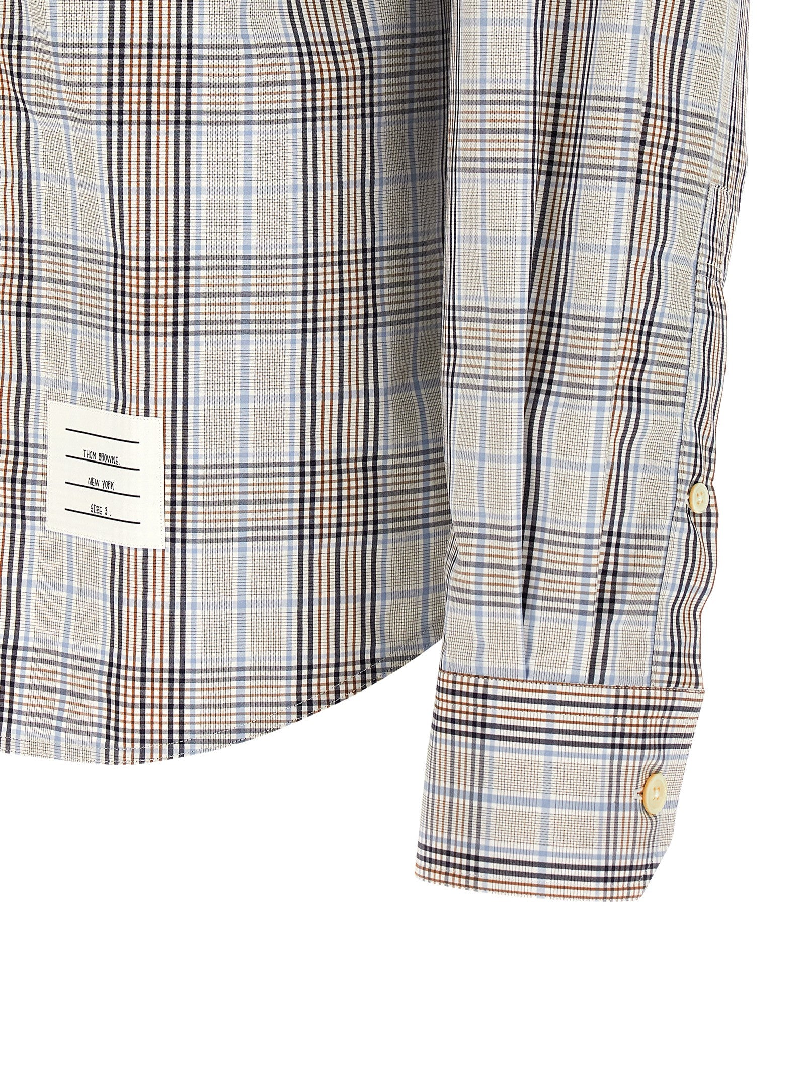 Oversized Multicolor Cotton Plaid Shirt
