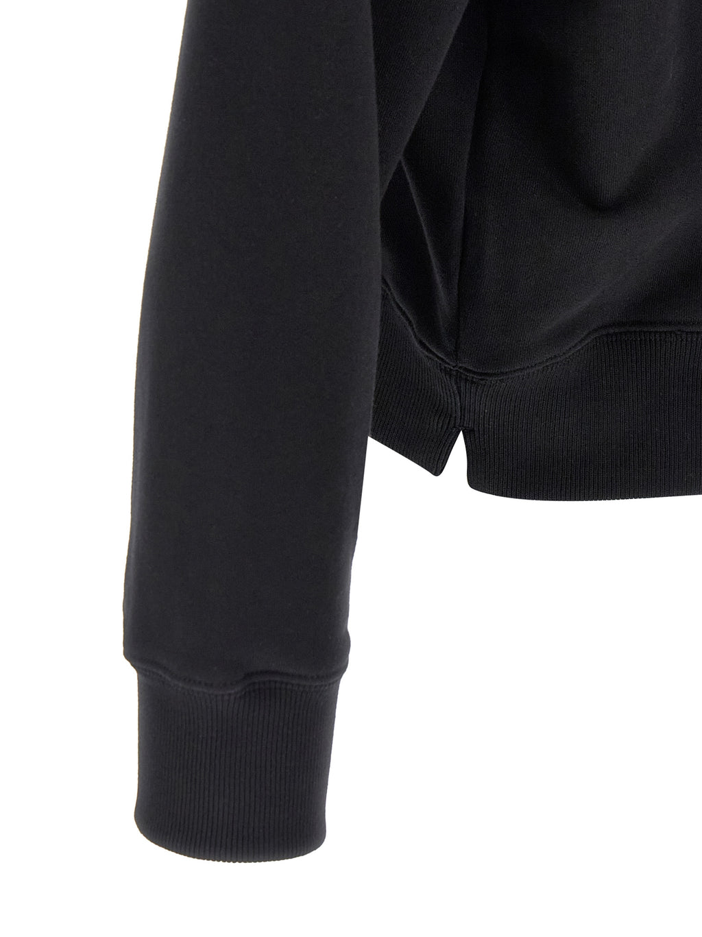 Black Cotton Sweatshirt