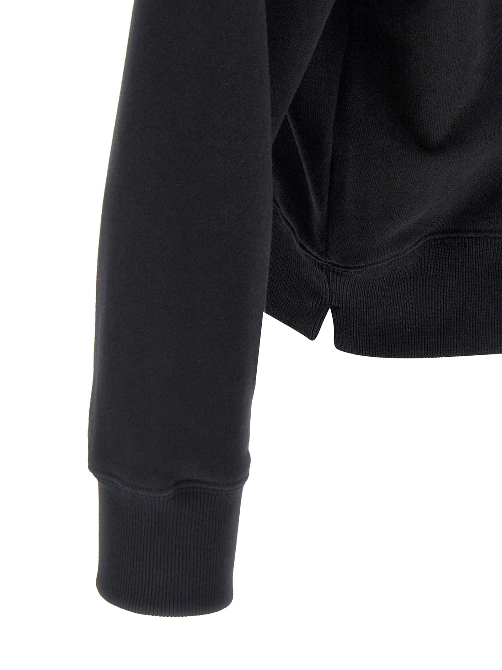Black Cotton Sweatshirt